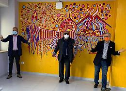 San Gennaro per la ricerca, murales al Pascale