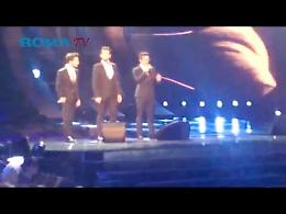 Sanremo 2015, l'esibizione in finale de Il Volo dalle poltroncine dell'Ariston
