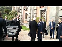 L'arrivo di Mattarella al museo di Capodimonte