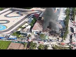 L'incendio che ha devastato la Adler