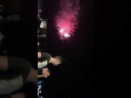 Universiadi, lo spettacolo dei fuochi sul Lungomare