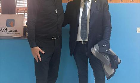 Librandi da don Merola per il “Cantiere della Legalità”