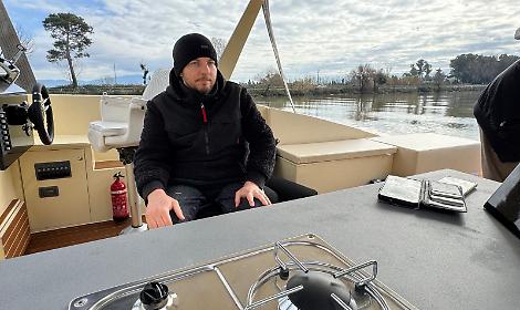 Varata "Olimpia", costruita dal CNT, con la rampa personalizzata