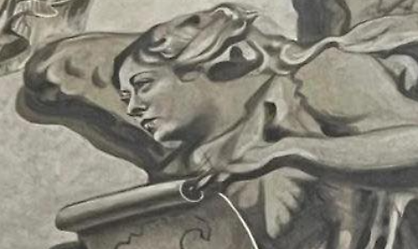 Meloni scherza su affresco con il suo volto: &laquo;No, decisamente non sembro un angelo&raquo;