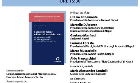 A Palazzo Ricca l&rsquo;incontro con istituzioni, studiosi, avvocati, magistrati