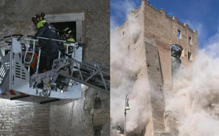 Crollo Torre dei Conti, non ce l'ha fatta l'operaio rimasto sotto le macerie