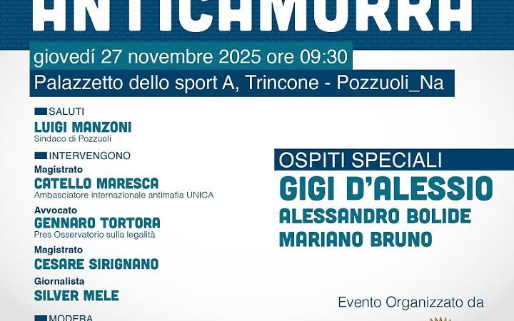 Alla Giornata Anticamorra Gigi D&rsquo;Alessio e ospiti d&rsquo;eccezione per la legalit&agrave;