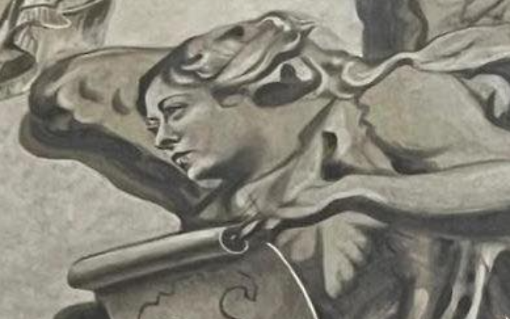 Meloni scherza su affresco con il suo volto: &laquo;No, decisamente non sembro un angelo&raquo;