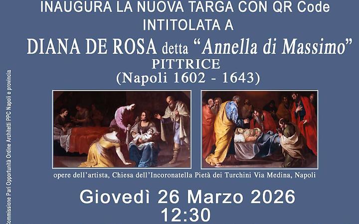 Una targa per ricordare Diana De Rosa