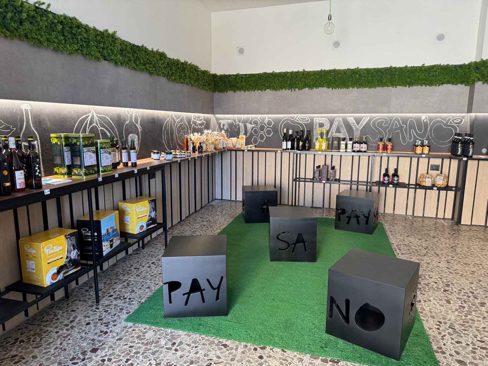 Lo showroom di Paysano a Pisciotta